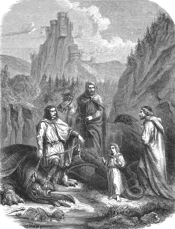 The Dragon from the Roche-Maurice Legend