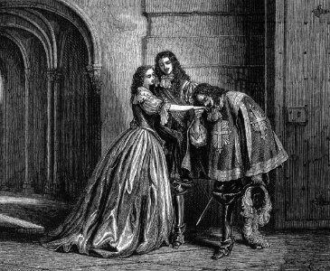 Musketeer Kissing a Lady’s Hand