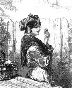 Woman Holding a Glass