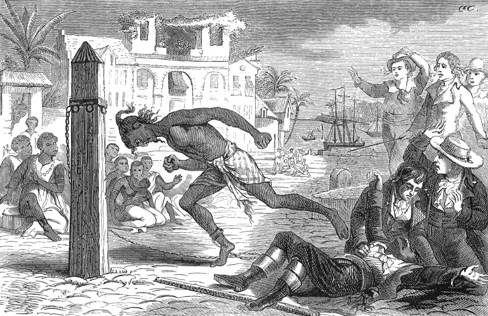 Throwing Himself against the Stake
