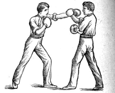 Boxing: Strike and Parry (1). Free illustration for personal and commercial use.