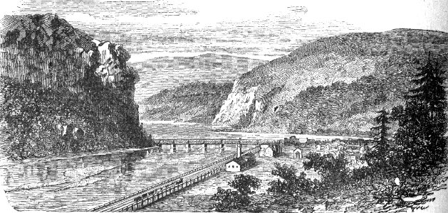 Harpers Ferry. Free illustration for personal and commercial use.