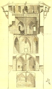 Tower at the Château de Coucy. Free illustration for personal and commercial use.