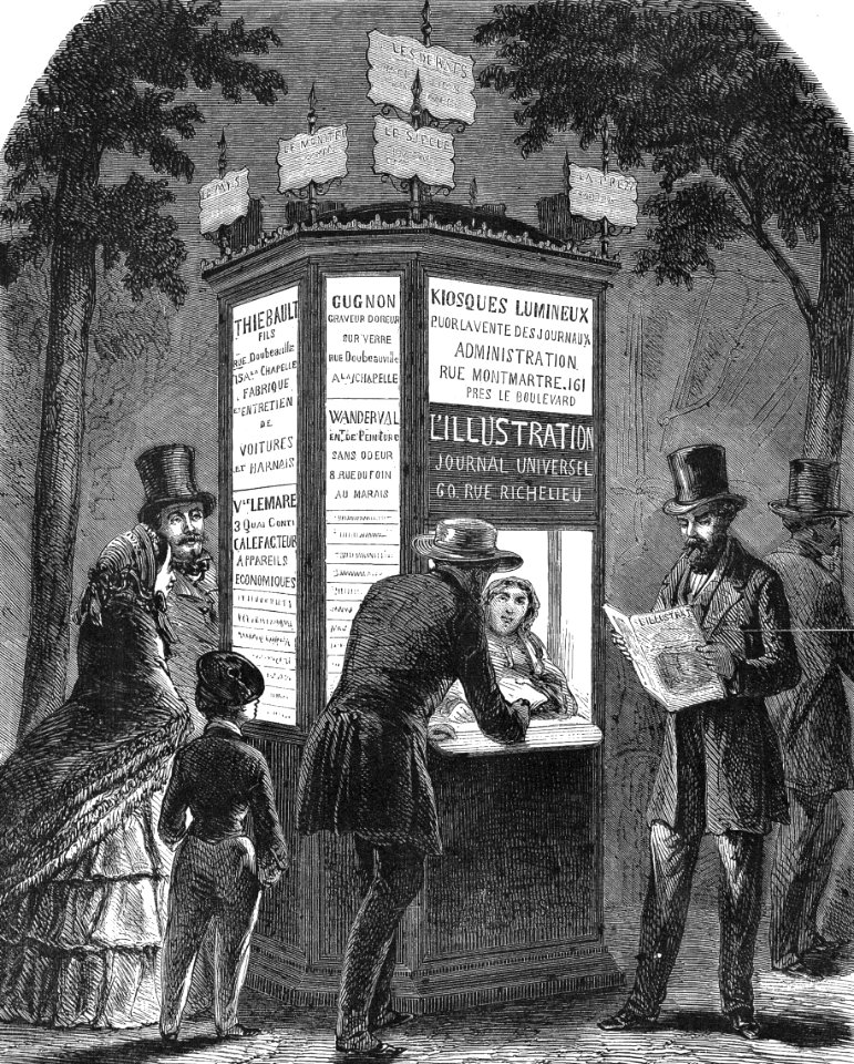 Illuminated Newsstand