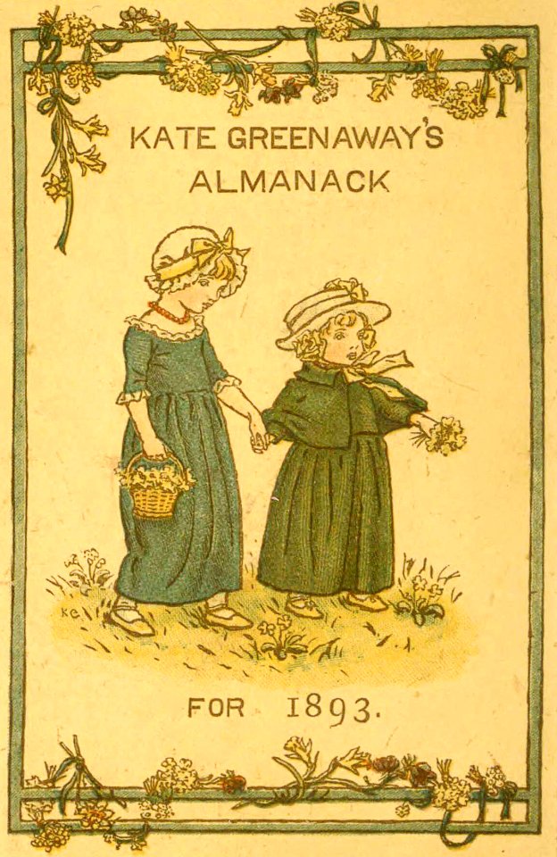 Kate Greenaway’s Almanack for 1893—Cover