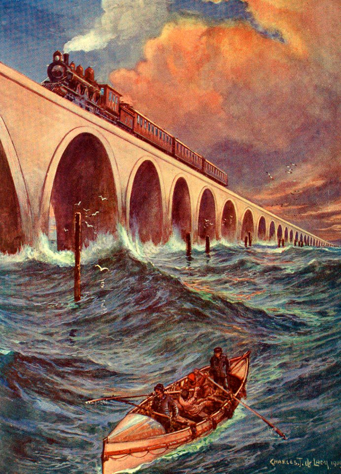 Train Crossing the Bay of Florida