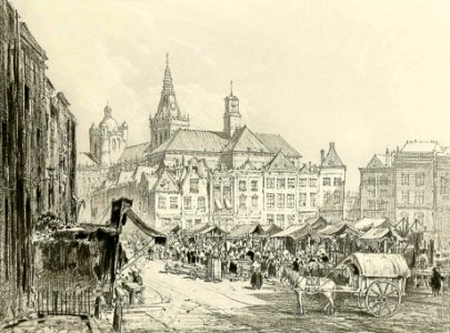 ‘s-Hertogenbosch—the Market. Free illustration for personal and commercial use.