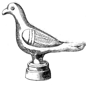 Gallo-Roman Statuette of a Dove. Free illustration for personal and commercial use.