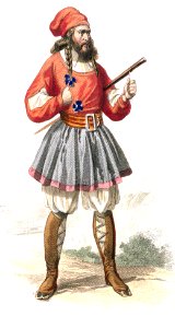 Male Tresnuraghes Costume. Free illustration for personal and commercial use.