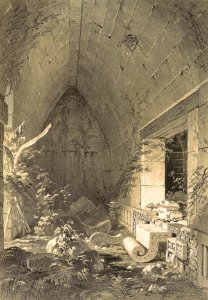 Interior of the Principal Building at Kabah