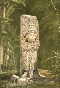 Idol at Copan. Free illustration for personal and commercial use.