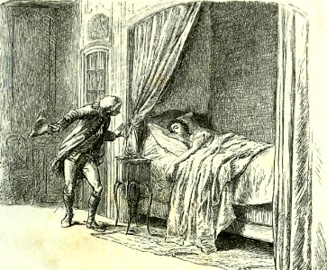 Walks up to the Bed