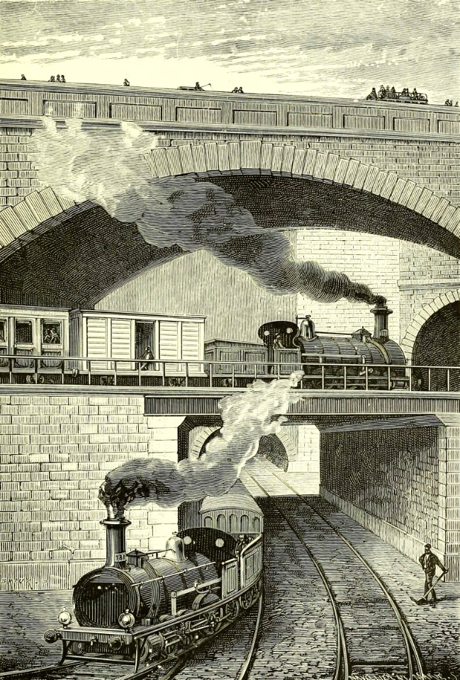 Metropolitan  Railway at Clerkenwell Tunnel