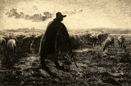Shepherd with His Flock
