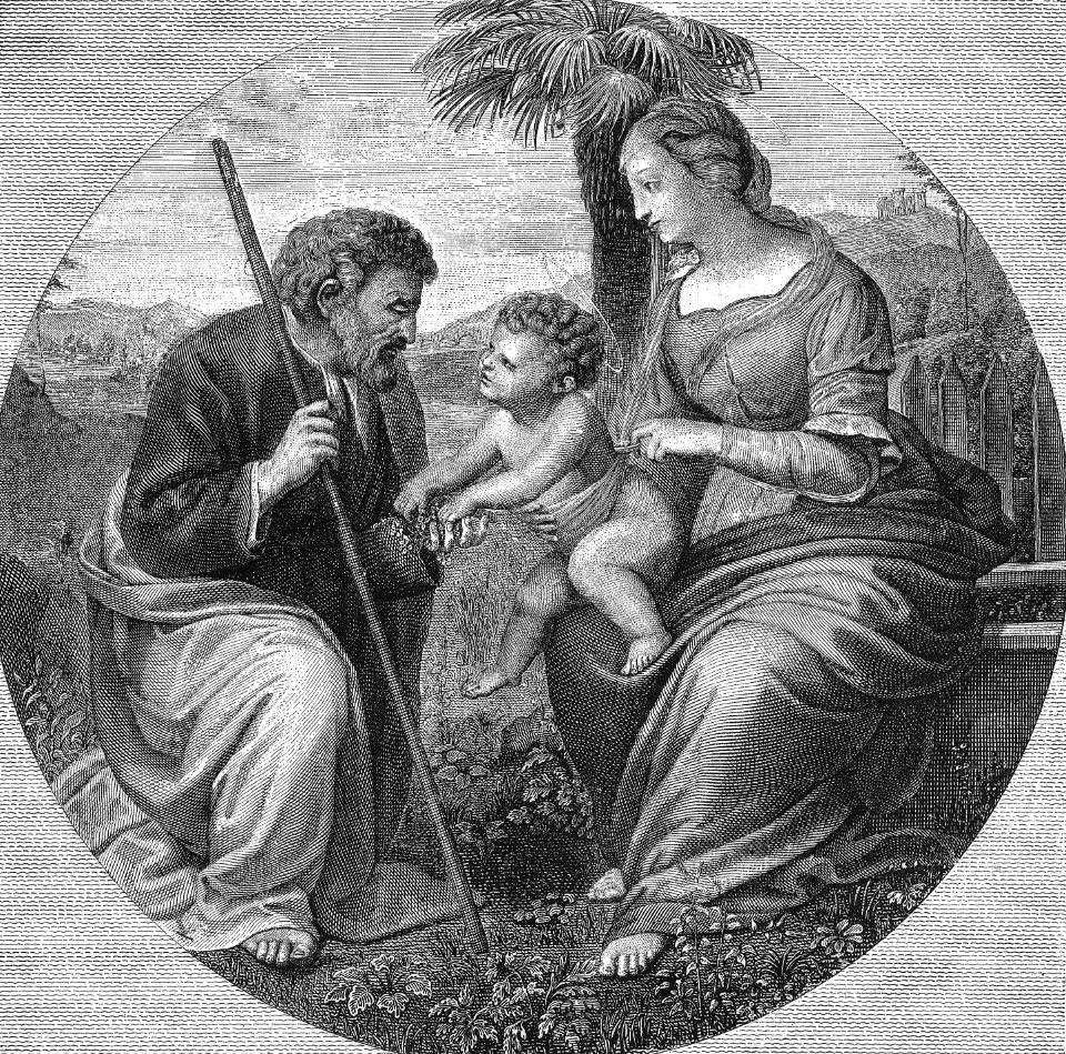 Holy Family with Palm Tree