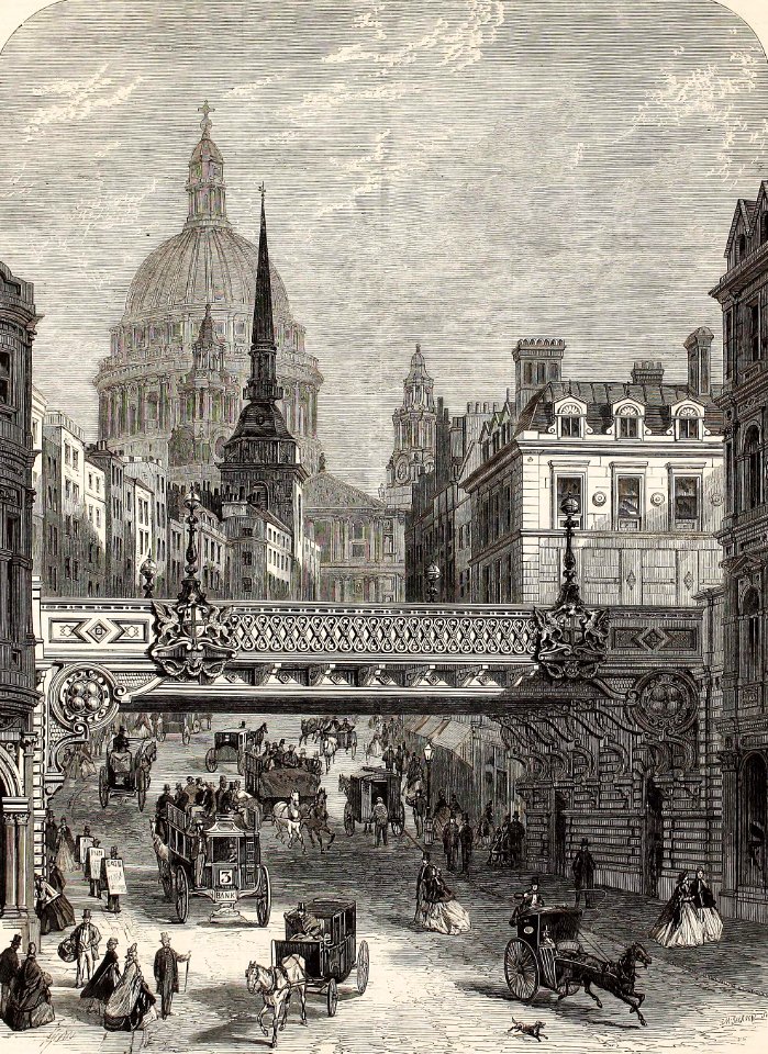 Railway bridge across Ludgate Hill