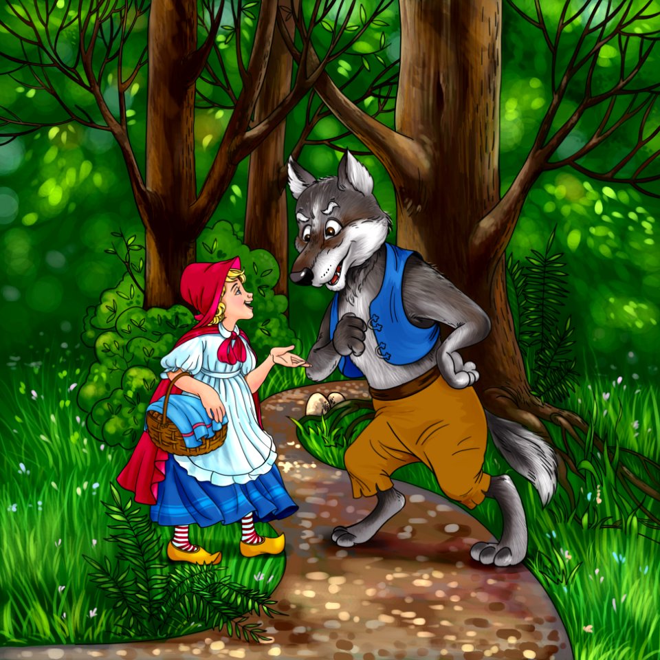 the-wolf-red-riding-hood-hd-desktop-wallpaper-widescreen-high