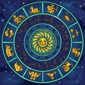 Zodiac signs. Free illustration for personal and commercial use.