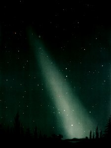 The zodical light from the Trouvelot astronomical drawings (1881-1882) by E. L. Trouvelot (1827-1895).. Free illustration for personal and commercial use.