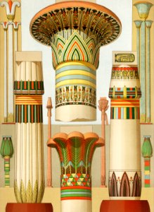 Egyptian pattern from L'ornement Polychrome (1888) by Albert Racinet (1825–1893). Digitally enhanced from our own original 1888 edition.. Free illustration for personal and commercial use.