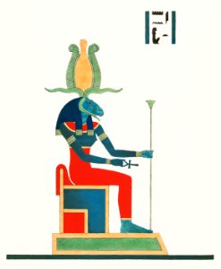 Neith illustration from Pantheon Egyptien (1823-1825) by Leon Jean Joseph Dubois (1780-1846).