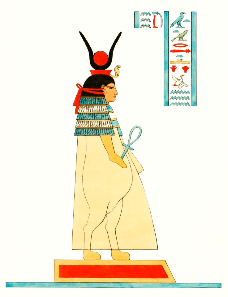 Taweret illustration from Pantheon Egyptien (1823-1825) by Leon Jean Joseph Dubois (1780-1846).