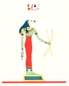 Wadjet illustration from Pantheon Egyptien (1823-1825) by Leon Jean Joseph Dubois (1780-1846).. Free illustration for personal and commercial use.