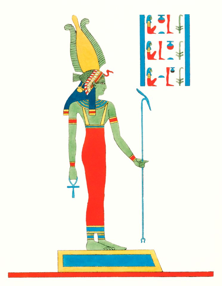 Wadjet illustration from Pantheon Egyptien (1823-1825) by Leon Jean Joseph Dubois (1780-1846).