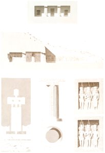 Temple of Kalabsha (Talmis) from Histoire de l'art égyptien (1878) by Émile Prisse d'Avennes.