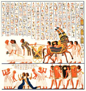 Great speos: Continuation and end of the second [fourth] painting from Monuments de l'Égypte et de la Nubie (1835–1845) by Jean François Champollion (1790–1832).