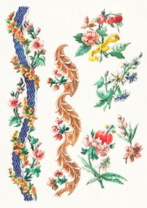 Floral Designs and Floral Bands (1784) by Giacomo Cavenezia.. Free illustration for personal and commercial use.