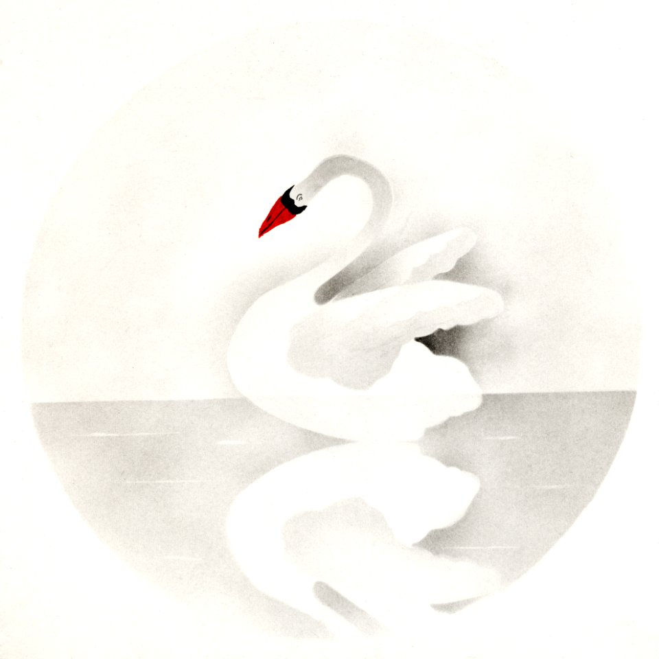 Swan by Mary Altha Nims (1817–1907).