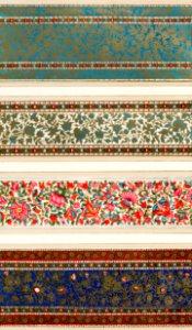 Specimens of painted lacquer work of Lahore from the Industrial arts of the Nineteenth Century (1851-1853) by Sir Matthew Digby wyatt (1820-1877).