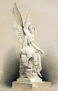 Victory a statue in marble from the Industrial arts of the Nineteenth Century (1851-1853) by Sir Matthew Digby wyatt (1820-1877).. Free illustration for personal and commercial use.