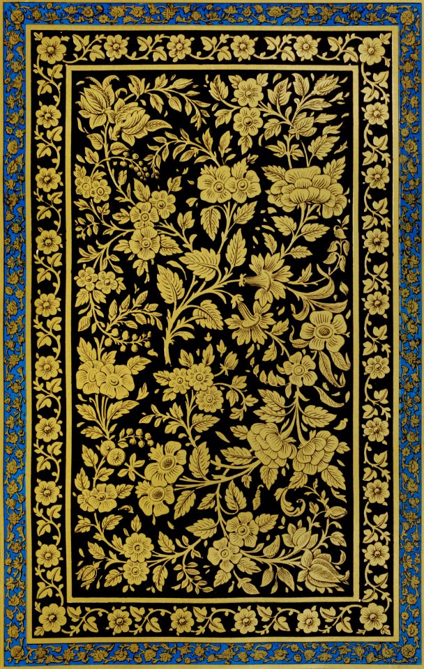 Specimen of Indian lac-work from the Industrial arts of the Nineteenth Century (1851-1853) by Sir Matthew Digby wyatt (1820-1877).
