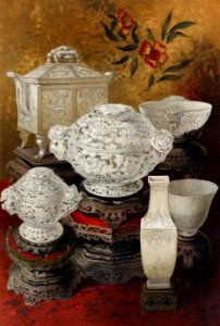 Chinese vases from the Industrial arts of the Nineteenth Century (1851-1853) by Sir Matthew Digby wyatt (1820-1877).