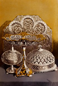 Silversmiths work from the Industrial arts of the Nineteenth Century (1851-1853) by Sir Matthew Digby wyatt (1820-1877).. Free illustration for personal and commercial use.