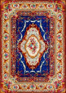 Axminster carpet from the Industrial arts of the Nineteenth Century (1851-1853) by Sir Matthew Digby wyatt (1820-1877).. Free illustration for personal and commercial use.