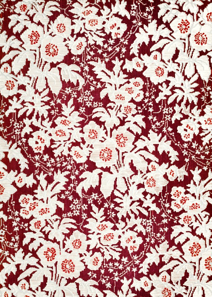 Figured silk from the Industrial arts of the Nineteenth Century (1851-1853) by Sir Matthew Digby wyatt (1820-1877).