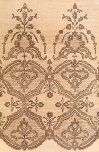 Black lace flounce from the Industrial arts of the Nineteenth Century (1851-1853) by Sir Matthew Digby wyatt (1820-1877).