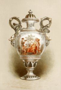 Vase in China from the Industrial arts of the Nineteenth Century (1851-1853) by Sir Matthew Digby wyatt (1820-1877).. Free illustration for personal and commercial use.