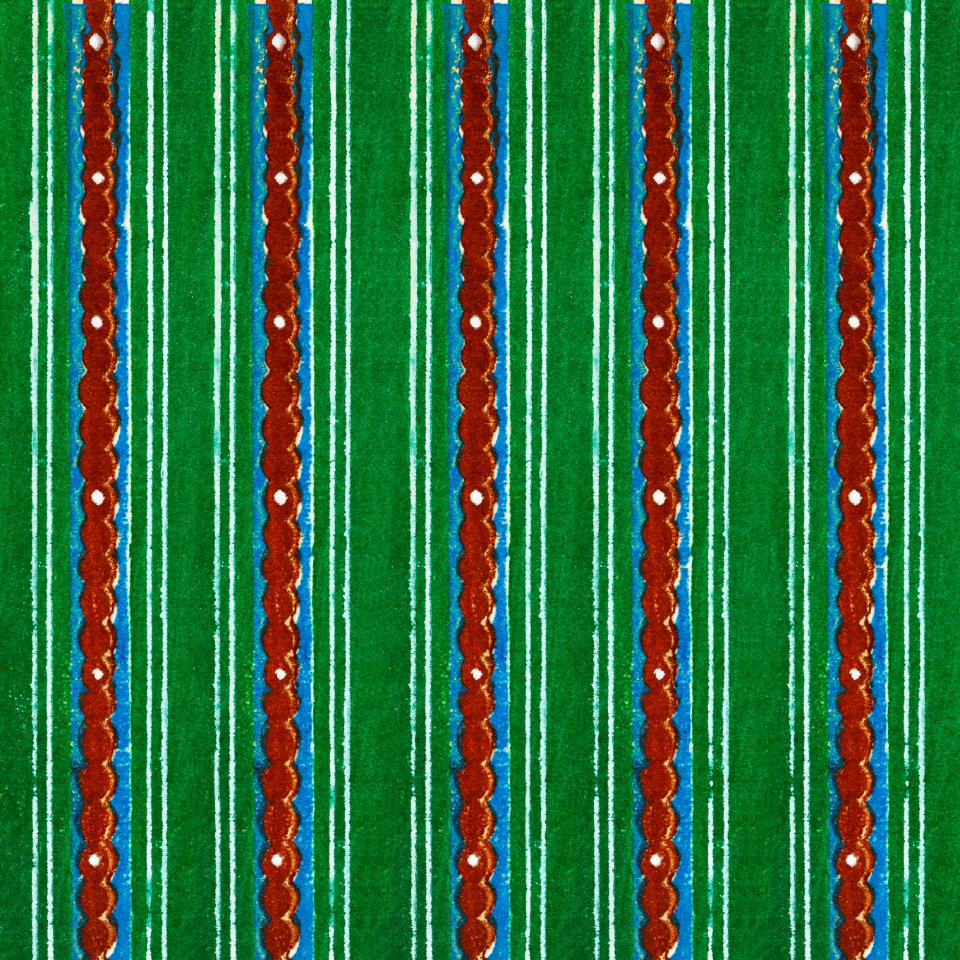 Vintage woodblock print of Japanese textile from Shima-Shima (1904) by Furuya Korin. Digitally enhanced from our own original edition.