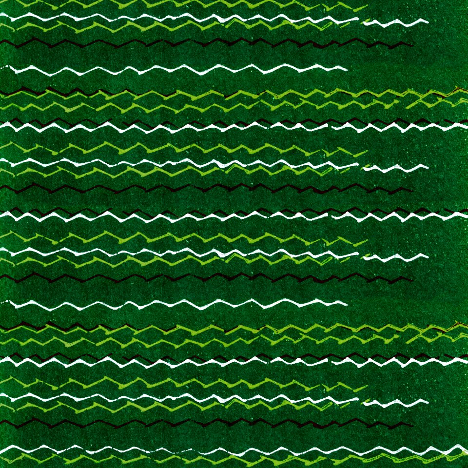 Vintage woodblock print of Japanese textile from Shima-Shima (1904) by Furuya Korin. Digitally enhanced from our own original edition.