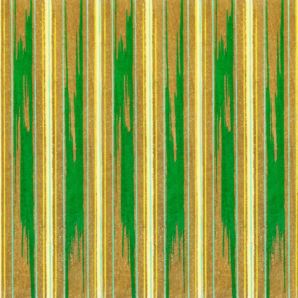 Vintage woodblock print of Japanese textile from Shima-Shima (1904) by Furuya Korin. Digitally enhanced from our own original edition.