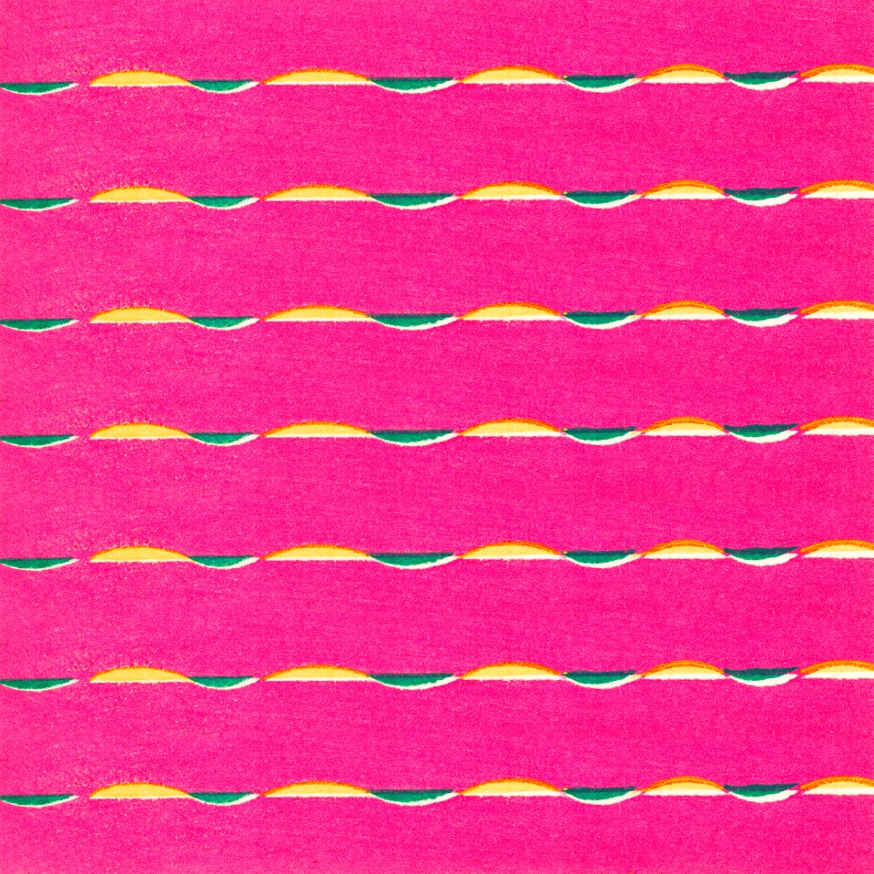 Vintage woodblock print of Japanese textile from Shima-Shima (1904) by Furuya Korin. Digitally enhanced from our own original edition.