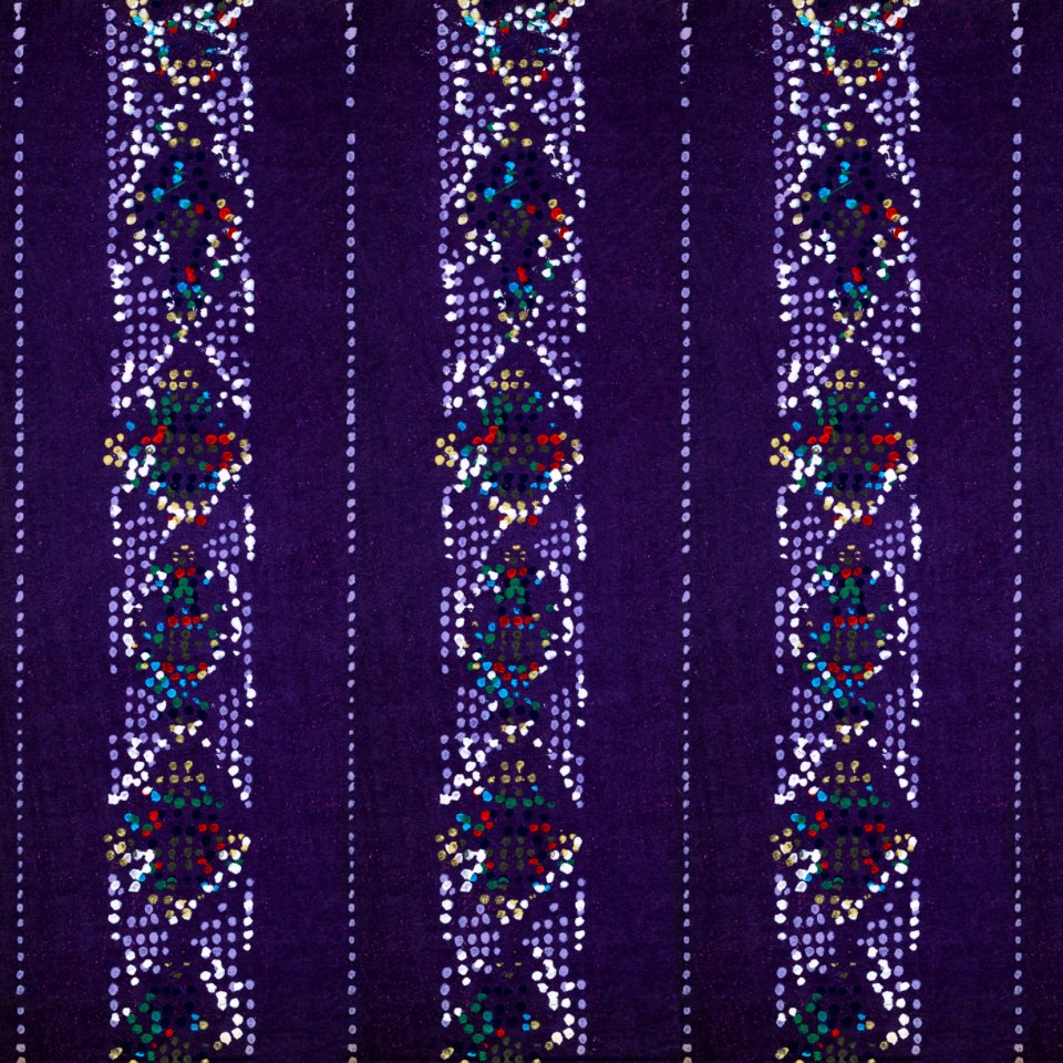 Vintage woodblock print of Japanese textile from Shima-Shima (1904) by Furuya Korin. Digitally enhanced from our own original edition.