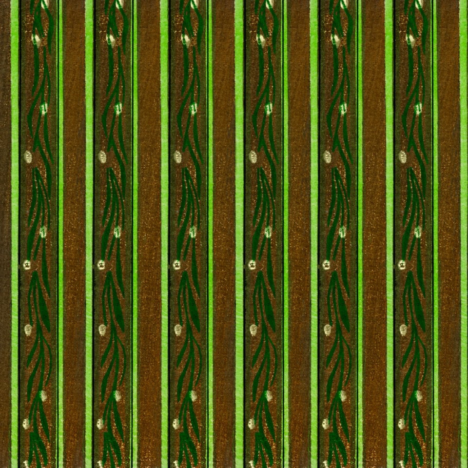 Vintage woodblock print of Japanese textile from Shima-Shima (1904) by Furuya Korin. Digitally enhanced from our own original edition.