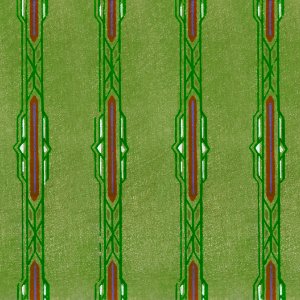 Vintage woodblock print of Japanese textile from Shima-Shima (1904) by Furuya Korin. Digitally enhanced from our own original edition.