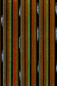 Vintage woodblock print of Japanese textile from Shima-Shima (1904) by Furuya Korin. Digitally enhanced from our own original edition.