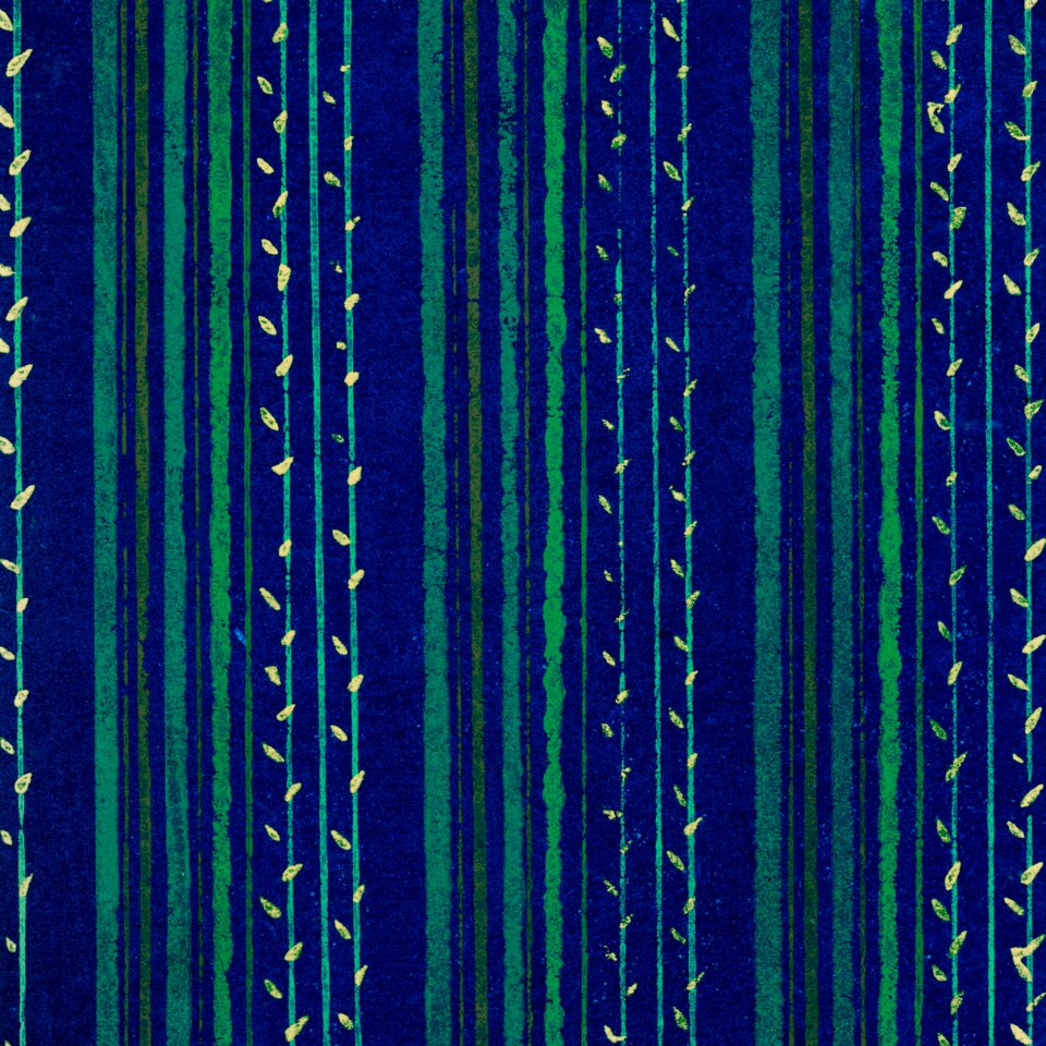 Vintage woodblock print of Japanese textile from Shima-Shima (1904) by Furuya Korin. Digitally enhanced from our own original edition.